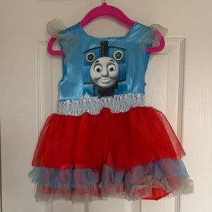 Kids Girls Thomas the Tank Engine Dress - Blue and Red